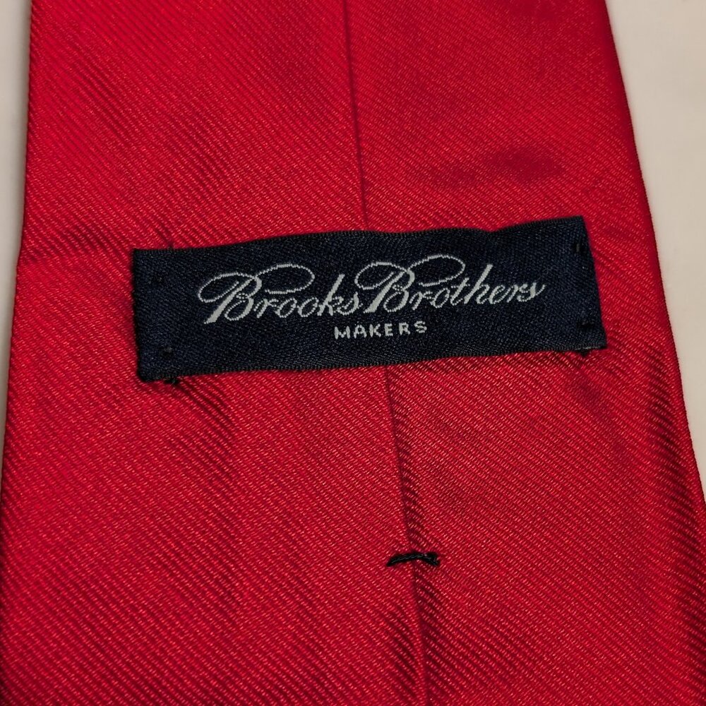 Solid Red Brooks Brothers Tie
